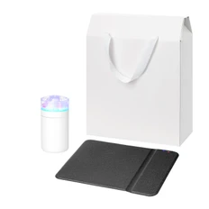 Набор подарочный Crystal, Honor: увлажнитель воздуха, зарядное устройство, черный / белый фото