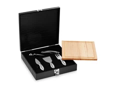 Набор подарочный для вина Mino, черный / серебристый фото