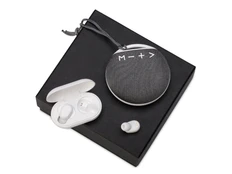 Набор подарочный Full Music: колонка, наушники, белый / серый фото