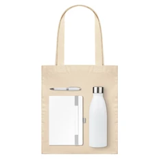 Набор подарочный Galaxy: ежедневник, ручка, термобутылка, шопер, белый фото