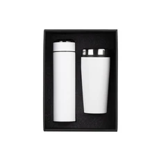 Набор подарочный «Комбо»: термос «Бостон Next», термостакан «Европа», soft touch, белый фото