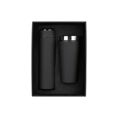 Набор подарочный «Комбо»: термос «Бостон Next», термостакан «Европа», soft touch, черный фото