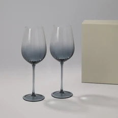 Набор подарочный Mancera: два бокала для вина, серый фото