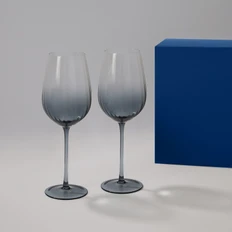 Набор подарочный Mancera: два бокала для вина, синий  фото