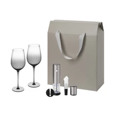 Набор подарочный Mancera, Vintaro: два бокала, набор для вина, серый фото