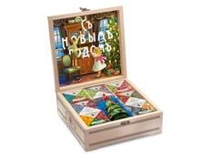 Набор подарочный «Народы России» с чаем и вареньем в деревянной шкатулке, коричневый фото