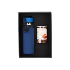 Набор подарочный Pleasure: термос «Остин», специи, синий фото
