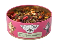 Набор подарочный «По-вологодски» с ягодным чаем и малиновым монпансье фото