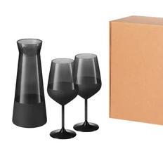 Набор подарочный Portobello Black Edition: декантер, 2 бокала, черный фото