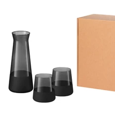 Набор подарочный Portobello Black Edition: декантер, 2 стакана, черный фото