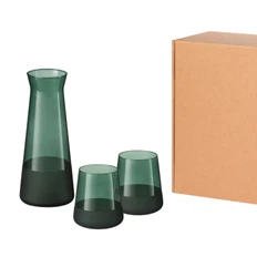 Набор подарочный Portobello Emerald: декантер, 2 стакана, зеленый фото