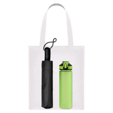 Набор подарочный Portobello Levante: зонт, спортивная бутылка, шопер, салатовый / белый фото