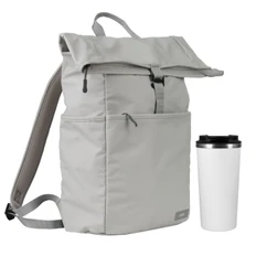 Набор подарочный Portobello Palermo Boston: рюкзак, термокружка, серый / белый фото