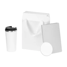 Набор подарочный Portobello Palermo: термокружка, ежедневник, аккумулятор, белый фото