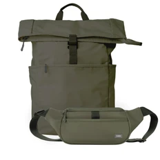 Набор подарочный Portobello: рюкзак, поясная сумка, зеленый фото