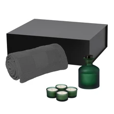 Набор подарочный Portobello Sento Cella: плед, свеча, диффузор, зеленый фото