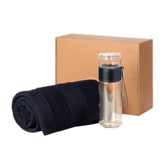 Набор подарочный Portobello Terso Cella: плед, термобутылка, синий фото