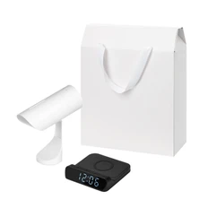 Набор подарочный Prisma, Rigel: увлажнитель воздуха, зарядное устройство, черный / белый фото