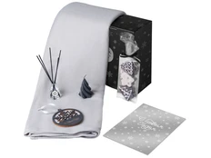 Набор подарочный Re:Home с пледом, свечой и диффузором, серый фото