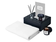 Набор подарочный Re:y. Care: полотенце, соль для ванны, диффузор, свеча, белый фото