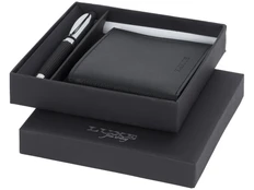 Набор подарочный: ручка шариковая, портмоне, черный фото