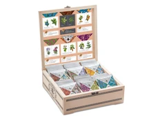 Набор подарочный с пакетированным чаем в деревянной шкатулке, коричневый фото