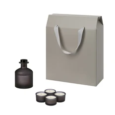 Набор подарочный Sento, Mizu: свечи, диффузор, серый  фото
