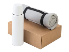 Набор подарочный Serenity: термос, плед, белый фото