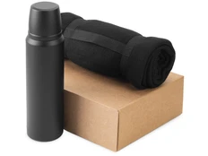 Набор подарочный Serenity: термос, плед, черный фото