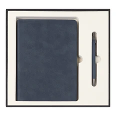 Набор подарочный Solution Superior Duo: ежедневник недатированный, ручка, темно-синий фото