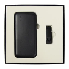 Набор подарочный Solution Superior Duo: внешний аккумулятор 10000 mAh, флешка 16 Гб, черный фото