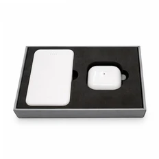 Набор подарочный Sound & Energy Duo: внешний аккумулятор 5000 mAh, наушники беспроводные, белый фото