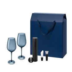 Набор подарочный Toscana, Sacramento: два бокала, набор для вина, синий фото