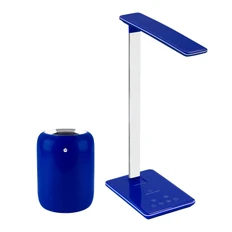 Набор подарочный Ultramarine: увлажнитель воздуха и настольная лампа, синий фото