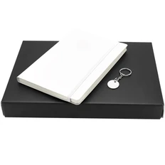 Набор подарочный «Время идей»: ежедневник недатированный, брелок, белый фото