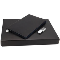 Набор подарочный «Заменить и запомни»: ежедневник недатированный, флешка 16 Гб, черный фото