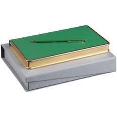 Набор Relax: ежедневник А5, ручка шариковая ручка шариковая Hotel Gold, зеленый фото