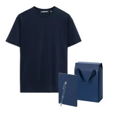 Набор с одеждой Kris: футболка, блокнот, ручка, XL, синий фото