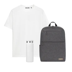 Набор с одеждой Portobello Kris: футболка, рюкзак, термобутылка, 3XL, белый фото