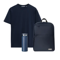 Набор с одеждой Portobello Kris: футболка, рюкзак, термобутылка, XL, синий фото