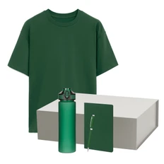 Набор с одеждой Portobello Rust Neo: футболка, бутылка для воды, блокнот, шариковая ручка, 3XL/4XL, зеленый фото