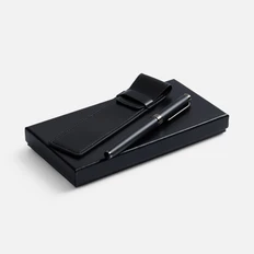Набор с ручкой и чехлом Unity, черный фото