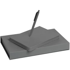 Набор Shall: ежедневник Shall, ручка шариковая Bolt Soft Touch, серый фото