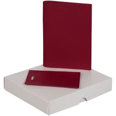 Набор Shall Mini: обложка на паспорт, чехол для пропуска, красный фото