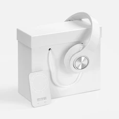 Набор SoundMind: беспроводные наушники и магнитный беспроводной аккумулятор 5000 mAh, белый фото