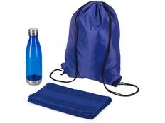 Набор спортивный Beginner: бутылка и полотенце, синий фото