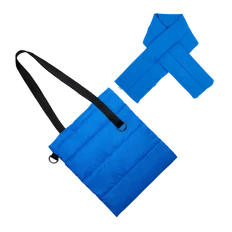 Набор Superbag Bubble: шопер, шарф, голубой фото