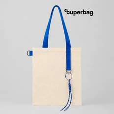 Набор Superbag Eco Blue: шоппер с обвесом, бежевый / синий фото