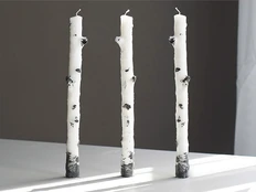 Набор свечей Betulla, белый фото