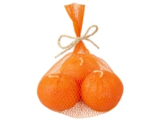 Набор свечей «Мандарины в сетке», без аромата, оранжевый фото
